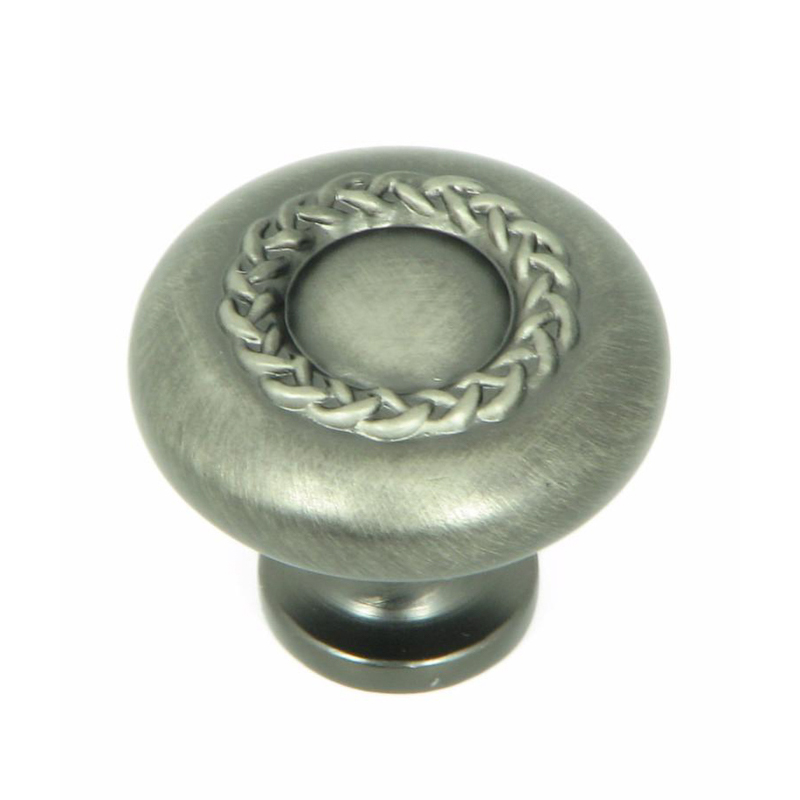 Rope 1-1/4" Cabinet Knob in Weathered Nickel